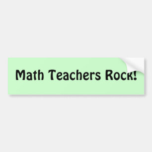 Autocollant De Voiture Roche de professeurs de maths !