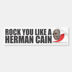 Autocollant De Voiture Roche vous aimez Herman Caïn