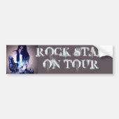 Autocollant De Voiture Rock Star on Tour (personnalisable) (Devant)