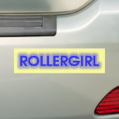 Autocollant De Voiture rollergirl (En voiture)