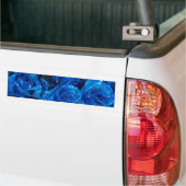Autocollant De Voiture Romantique Love Blue Glitter Glamour Roses (Sur camion)