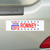 AUTOCOLLANT DE VOITURE ROMNEY 2012 (En voiture)