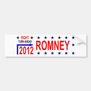 AUTOCOLLANT DE VOITURE ROMNEY 2012