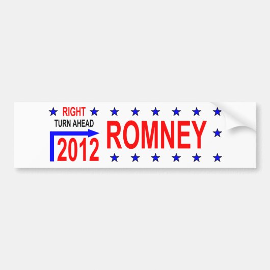 AUTOCOLLANT DE VOITURE ROMNEY 2012 (Devant)
