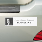 Autocollant De Voiture Romney 2012 (En voiture)