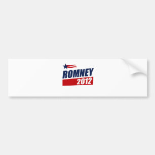 AUTOCOLLANT DE VOITURE ROMNEY 2012