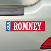 AUTOCOLLANT DE VOITURE ROMNEY 2016 (En voiture)