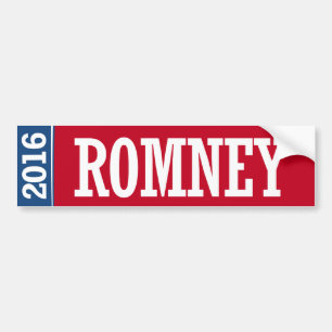 AUTOCOLLANT DE VOITURE ROMNEY 2016