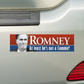 Autocollant De Voiture Romney - Au moins il n'est pas un commy (En voiture)
