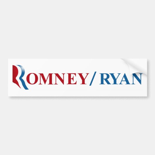 Autocollant De Voiture Romney et Ryan 2012 (Devant)
