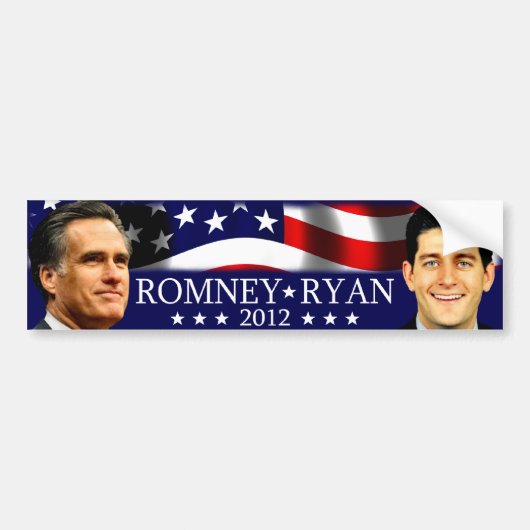 Autocollant De Voiture Romney/Ryan 2012 (Devant)