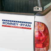 Autocollant De Voiture Romney Ryan croient en adhésif pour pare-chocs de (Sur camion)
