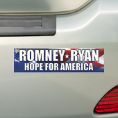 Autocollant De Voiture Romney - Ryan - espoir pour l'Amérique (En voiture)