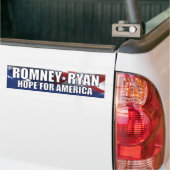 Autocollant De Voiture Romney - Ryan - espoir pour l'Amérique (Sur camion)