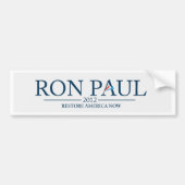 Autocollant De Voiture Ron Paul 2012 (Devant)