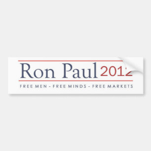 Autocollant De Voiture Ron Paul 2012 hommes libres libèrent les marchés