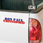 Autocollant De Voiture Ron Paul a censuré (Sur camion)