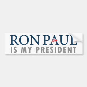Autocollant De Voiture Ron Paul est mon Président adhésif pour pare-chocs