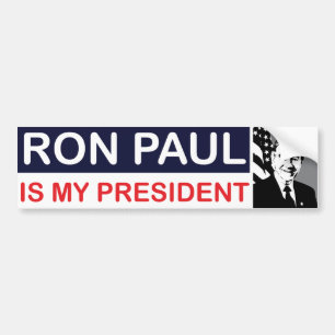 Autocollant De Voiture Ron Paul est mon Président adhésif pour pare-chocs