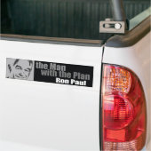 Autocollant De Voiture Ron Paul : L'homme avec le plan (Sur camion)