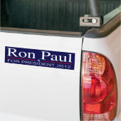 Autocollant De Voiture Ron Paul pour le président 2012 (Sur camion)