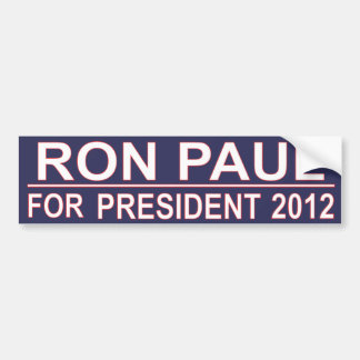 Autocollant De Voiture Ron Paul pour le président 2012