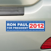 Autocollant De Voiture Ron Paul pour le président adhésif pour pare-chocs (En voiture)