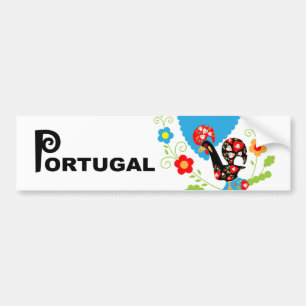 Autocollant De Voiture Rooster portugais