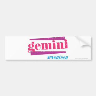 Autocollant De Voiture Rose de Gémeaux