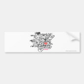 Autocollant De Voiture Rose de graffiti (Devant)