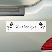 Autocollant De Voiture Rose noir Valentine Flower Thunder_Cove (En voiture)