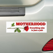 AUTOCOLLANT DE VOITURE ROSE ROUGE BUMPERSTICKER PROLIFE DE MATERNITÉ (En voiture)