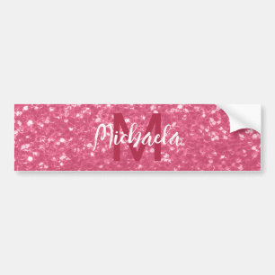 Autocollant De Voiture Rose rouge rose clair faux scintillements paillett