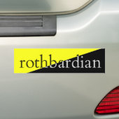 Autocollant De Voiture Rothbardian (En voiture)