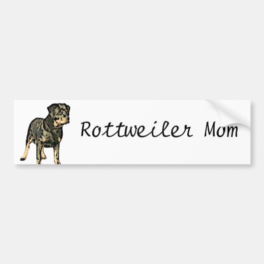 Autocollant De Voiture Rottweiler (Devant)