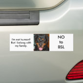 Autocollant De Voiture Rottweiler BSL (En voiture)