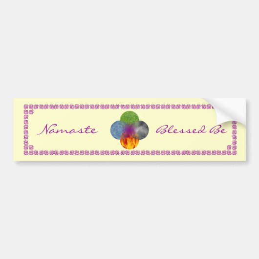 Autocollant De Voiture Roue d'être - jaune (Devant)