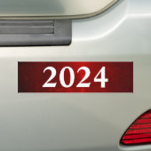AUTOCOLLANT DE VOITURE ROUGE 2024 (En voiture)