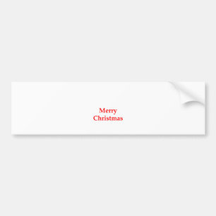 Autocollant De Voiture Rouge de Joyeux Noël les cadeaux de Zazzle de MUSÉ