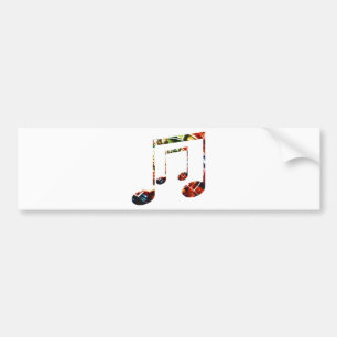 Autocollant De Voiture Rouge d'étincelle de musique