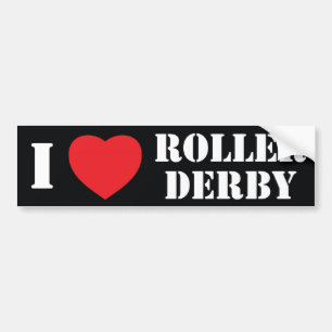 Autocollant De Voiture Rouleau Derby du coeur I