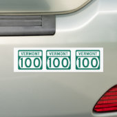 Autocollant De Voiture Route 100 du Vermont (En voiture)