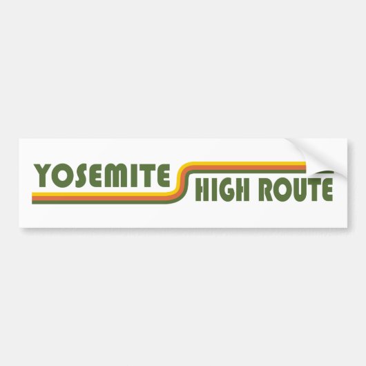 Autocollant De Voiture Route élevée de Yosemite (Devant)