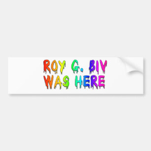 Autocollant De Voiture Roy G. Biv Graffiti