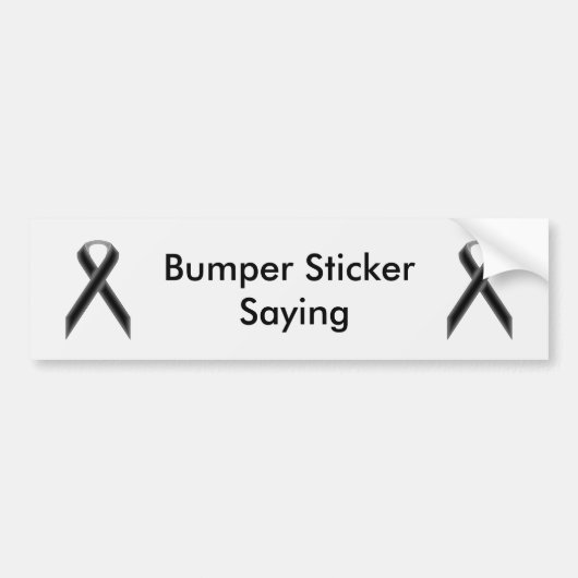 Autocollant De Voiture Ruban de la Black Standard par Kenneth Yoncich (Devant)