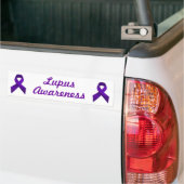 Autocollant De Voiture Ruban de pourpre de conscience de lupus (Sur camion)