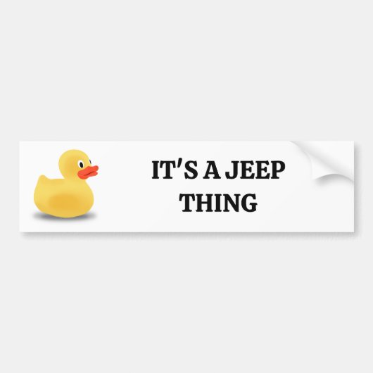 Autocollant De Voiture Rubber ducky bumper sticker (Devant)