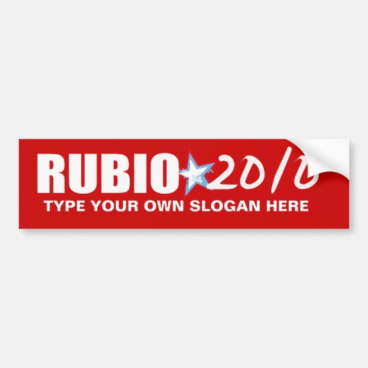 AUTOCOLLANT DE VOITURE RUBIO (Devant)