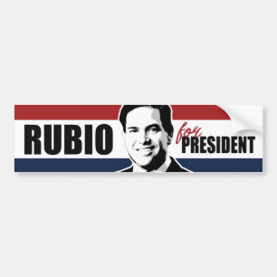 Autocollant De Voiture Rubio pour le Président Red White et le pare-chocs