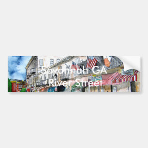 Autocollant De Voiture rue de rivière d'autocollant de bumber de